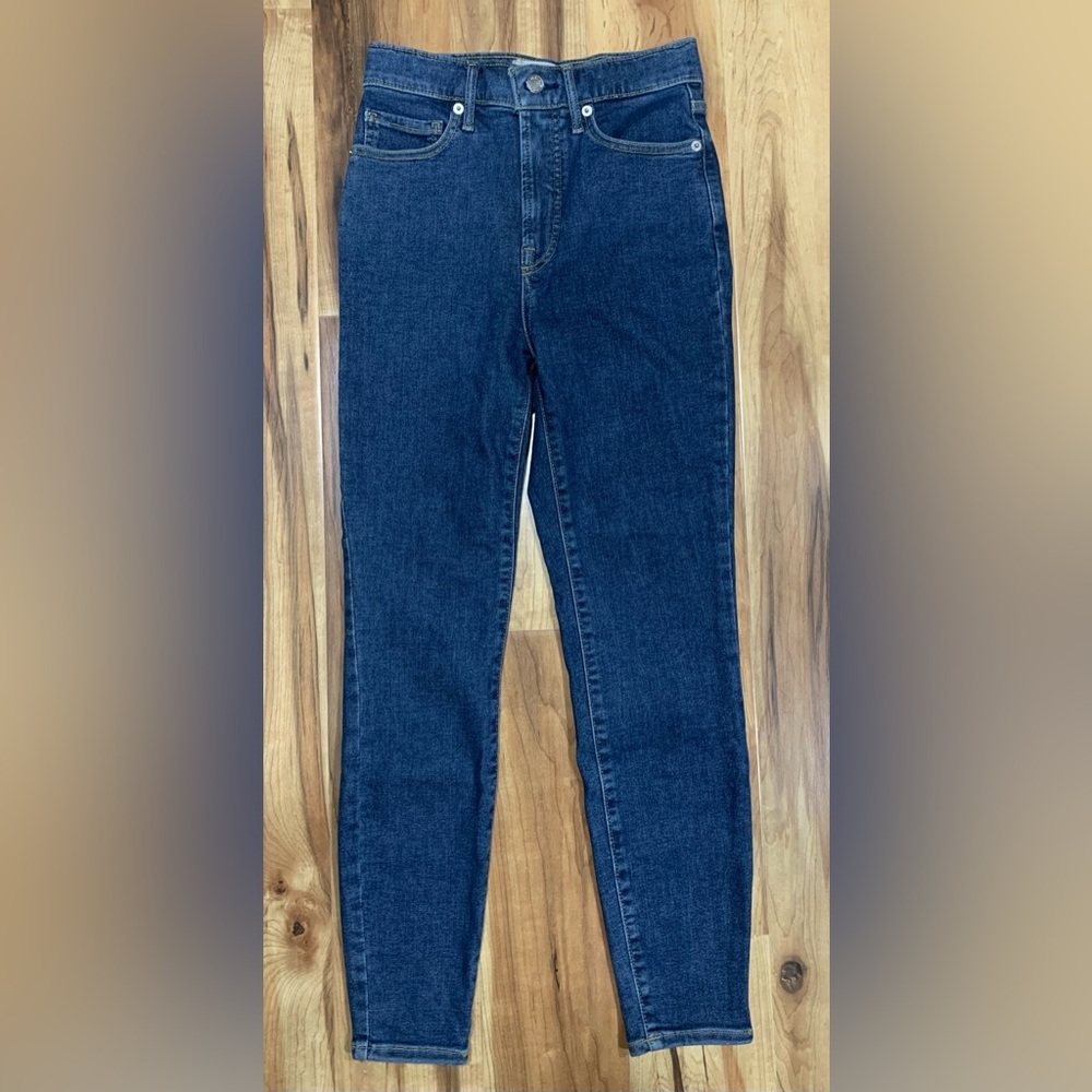 Everlane The Way-High Skinny Jean Ankle Womens 26 Medium Wash Denim Minimalist